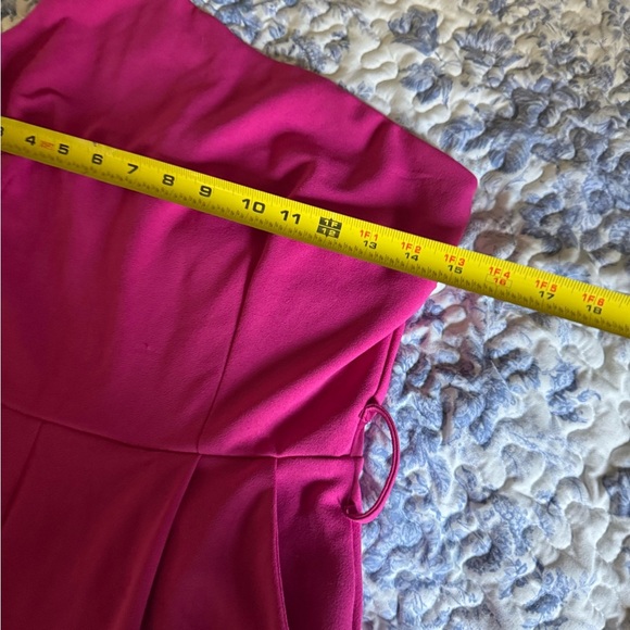 Chic Magenta One-Shoulder Jumpsuit - Picture 6 of 10